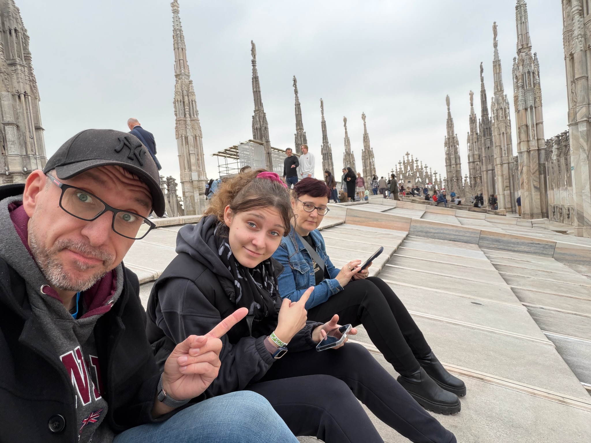 Dachterrasse mit Handy